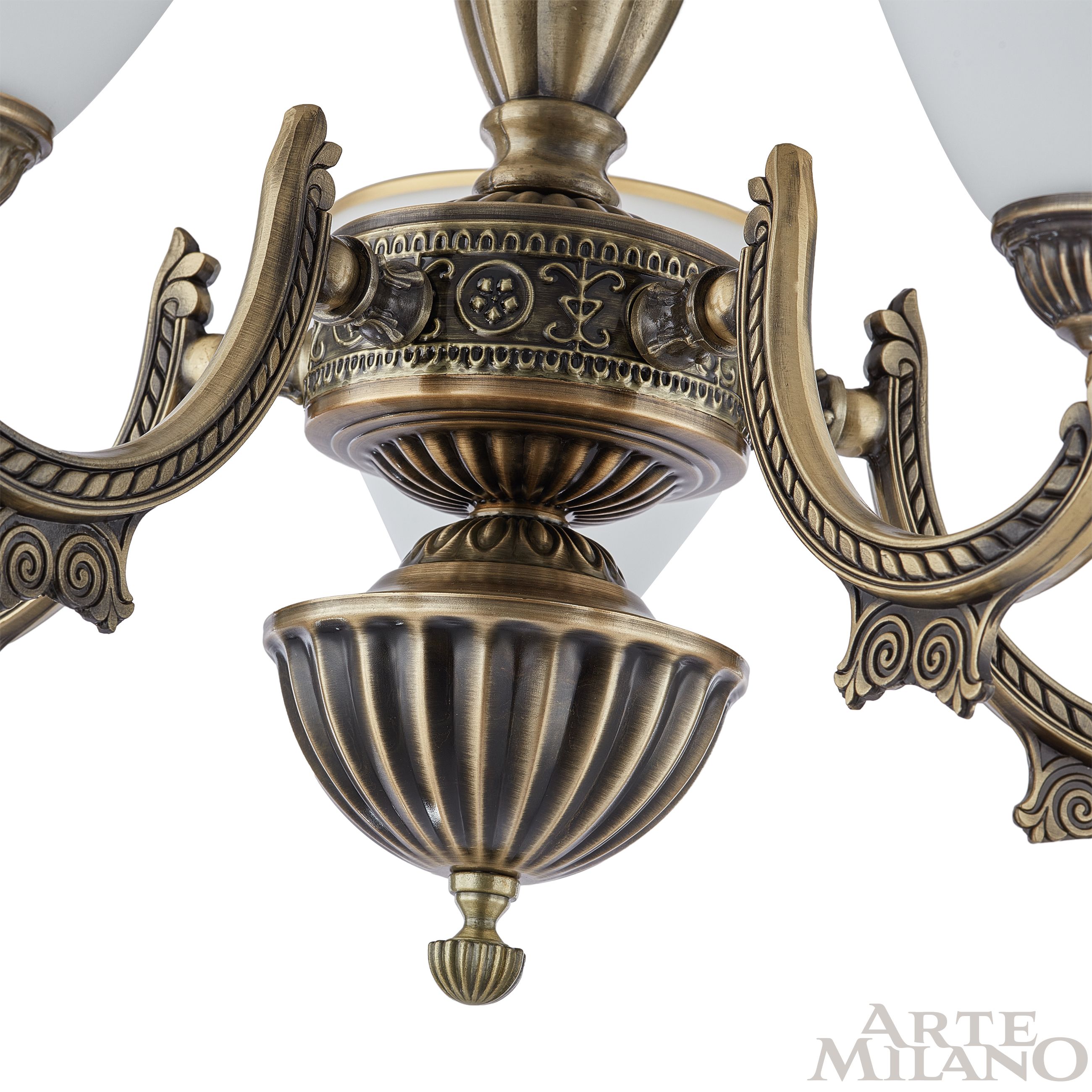 Люстра с плафонами 342837/5 AB Arte Milano