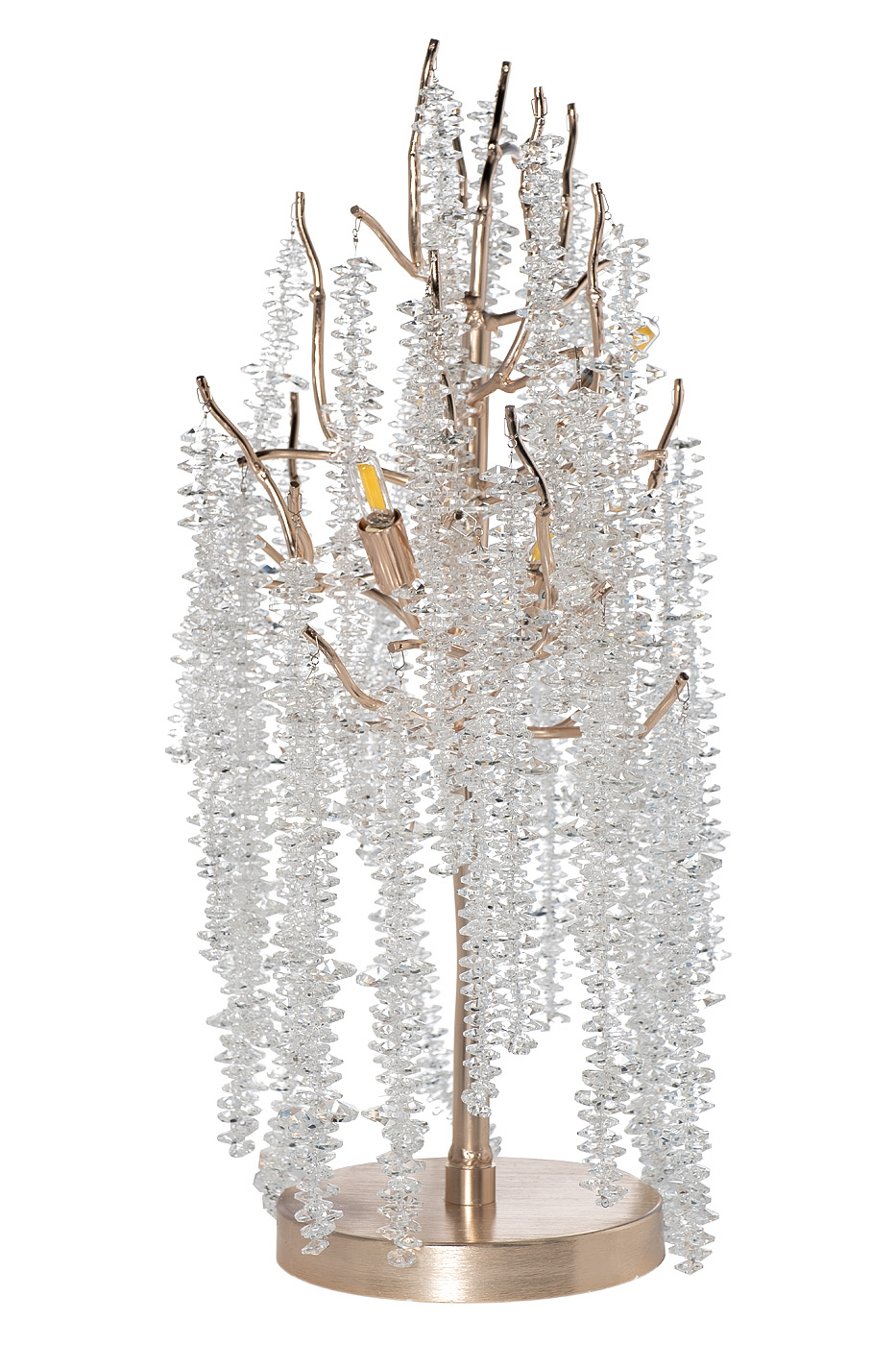 Лампа настольная со стеклянными подвесами Garda Decor 62GDA-8086TL