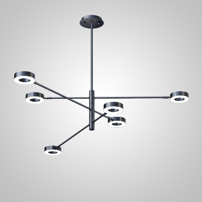 Подвесная Люстра Atissa S 6 D115 Black By Imperiumloft