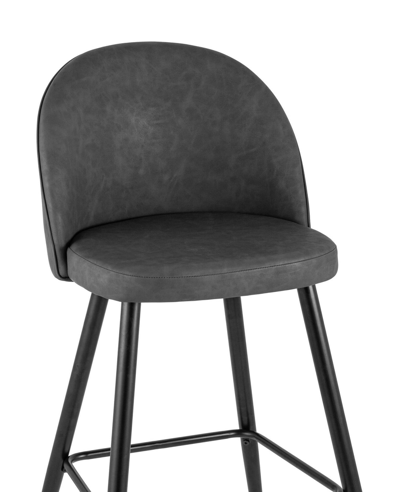 Стул барный Лион темно-серая экокожа Stool Group