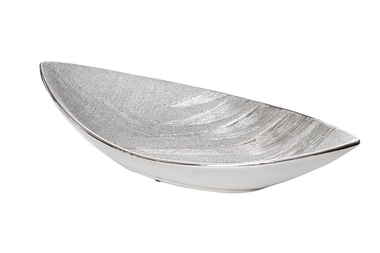 Блюдо керамическое серебристое Garda Decor 18H7922L-3