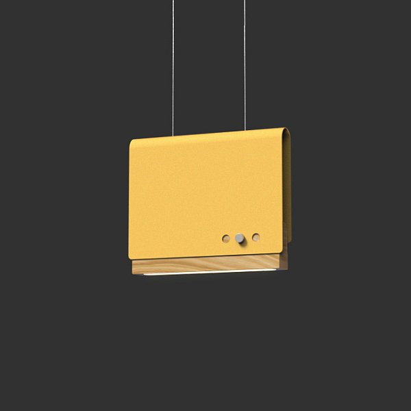Светодиодный подвесной светильник BOOK 2 H17*21 Yellow by ImperiumLoft