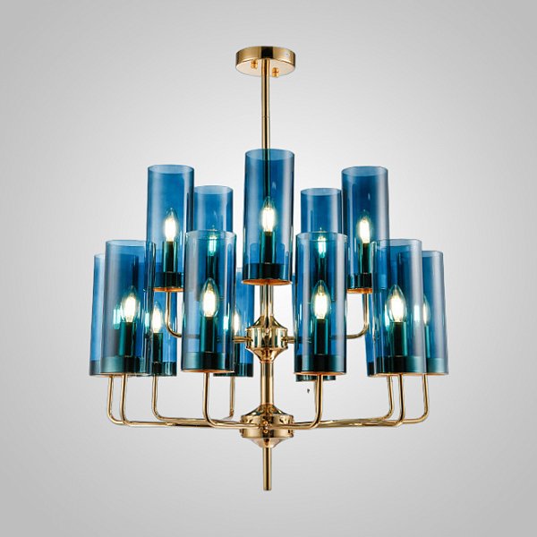 Подвесная люстра DELPHY L15 Blue by ImperiumLoft