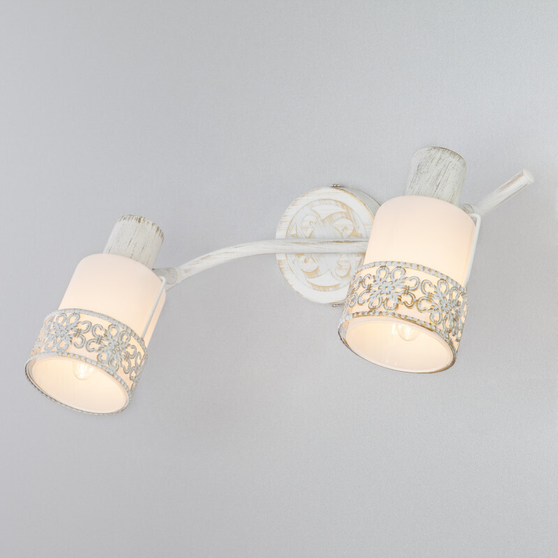 Спот Eurosvet 20025/2 белый с золотом/ хром