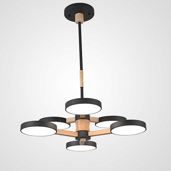 Подвесная люстра TURNA DBL L6 Black by ImperiumLoft
