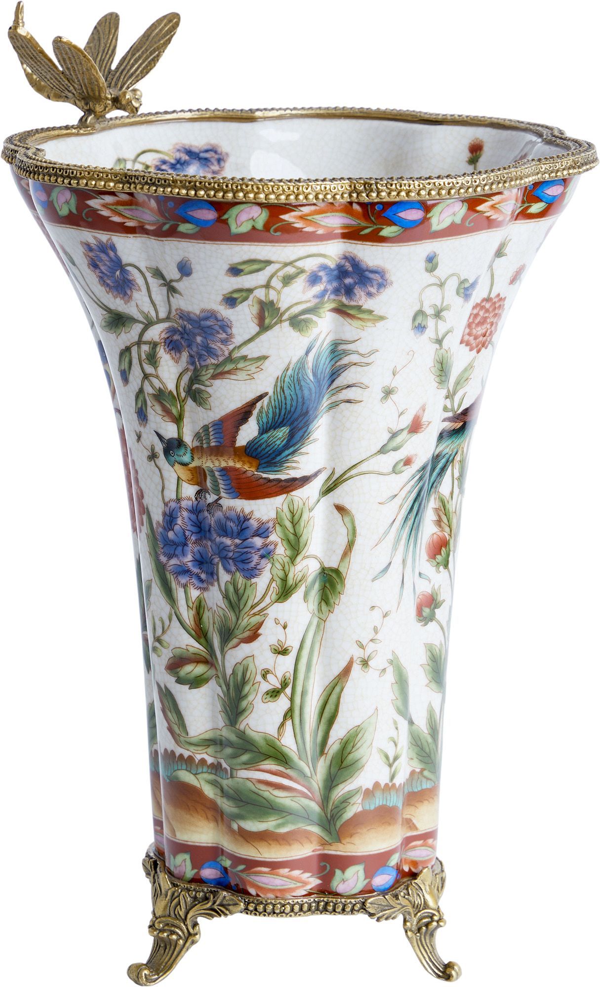 Ваза со стрекозой Glasar 31G2663/A1159HC/HX2145E