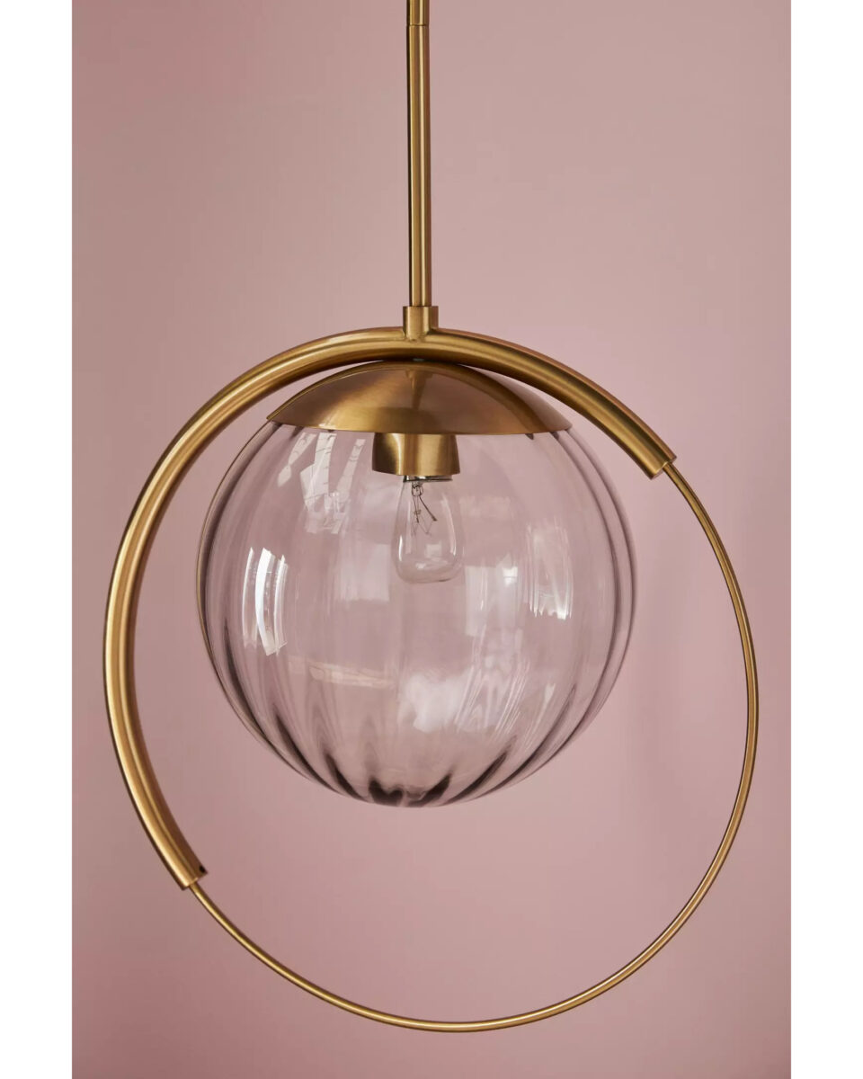 Золотой подвесной светильник Эрин Louvre Home LHLPN040424SWL