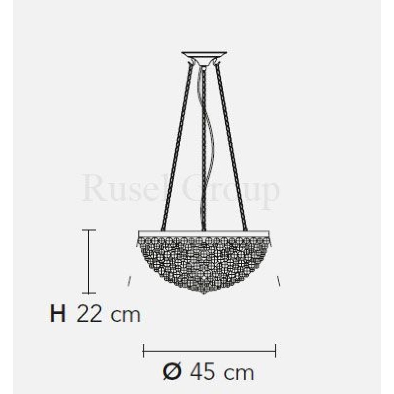 Подвесной светильник Masiero ROSEMERY 4