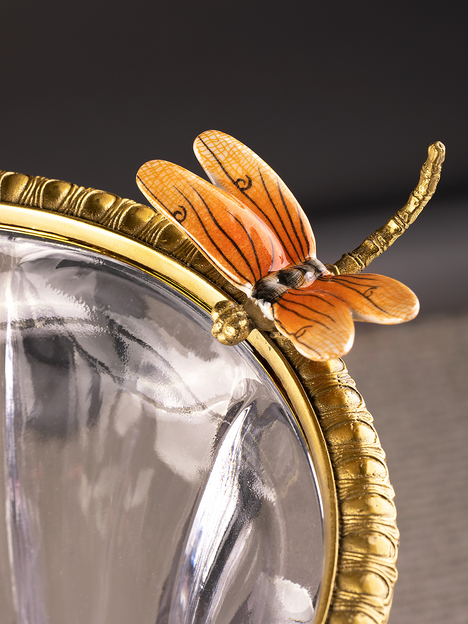 Ваза со стрекозой Glasar HGL380/GLASS