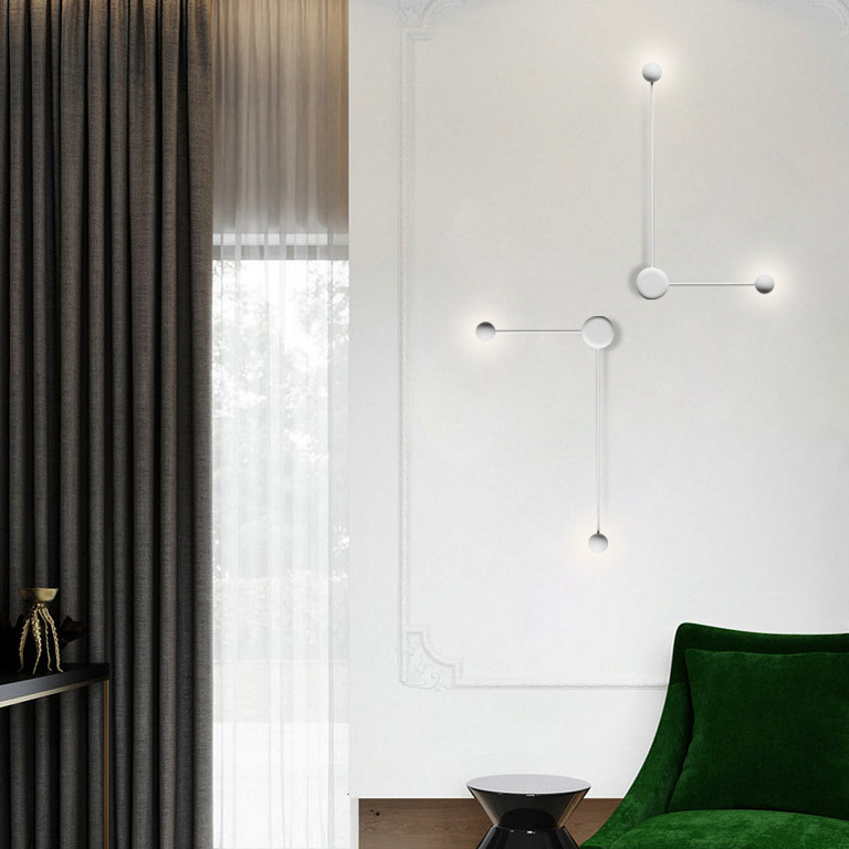 Бра Pin Wall Light C White by ImperiumLoft