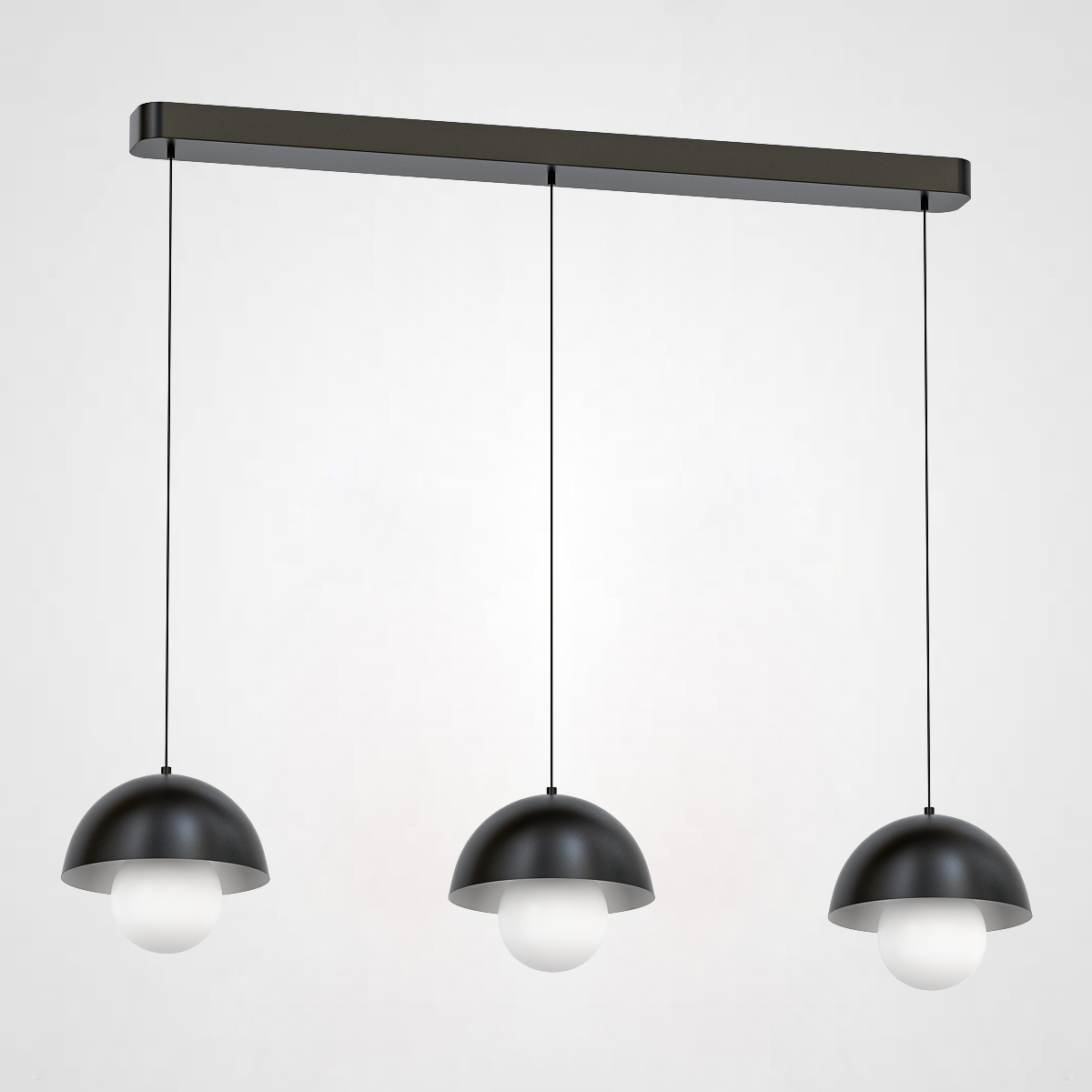 Подвесной светильник TEODOR TRIO Black by ImperiumLoft