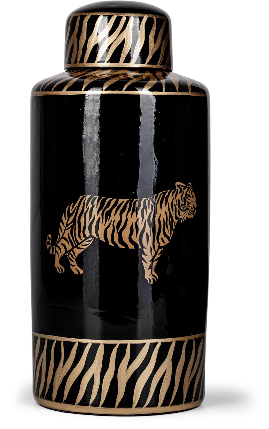 Ваза с крышкой Тигр Glasar 58-008