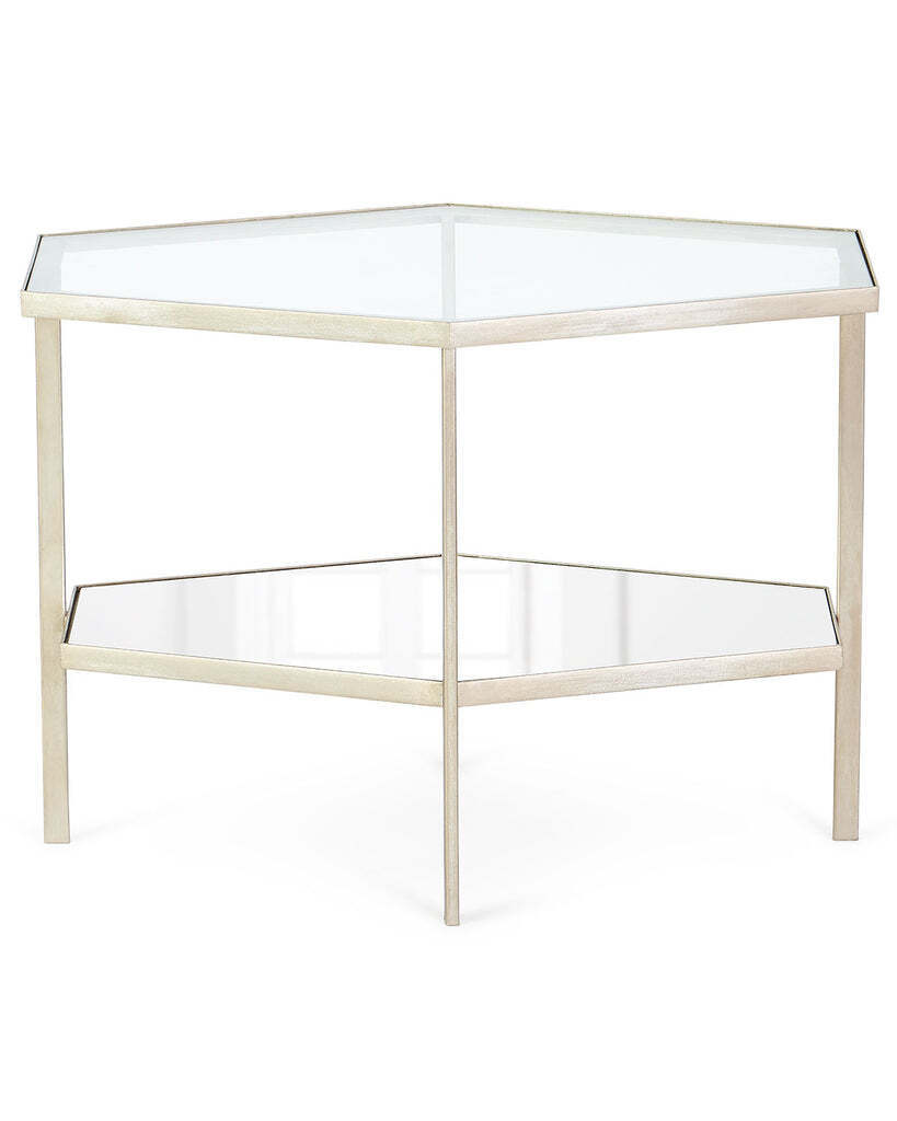 Серебряный журнальный стол Остин Louvre Home ostin2