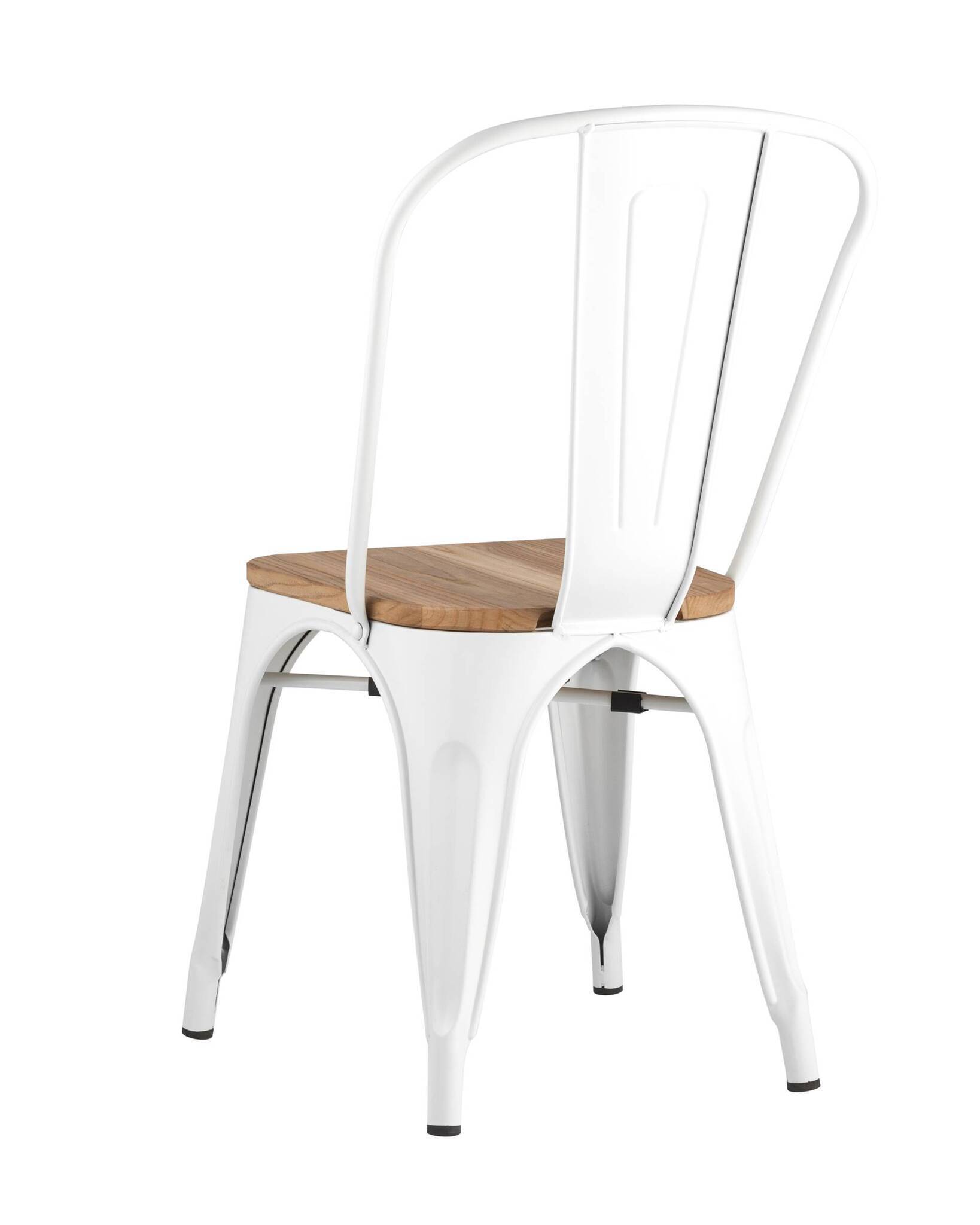 Стул TOLIX WOOD белый глянцевый Stool Group