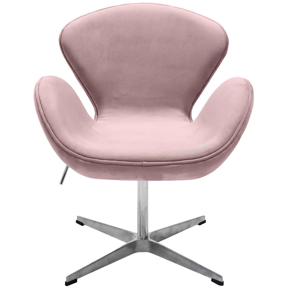 Кресло SWAN CHAIR пудровый, искусственная замша Bradex Home FR 0659