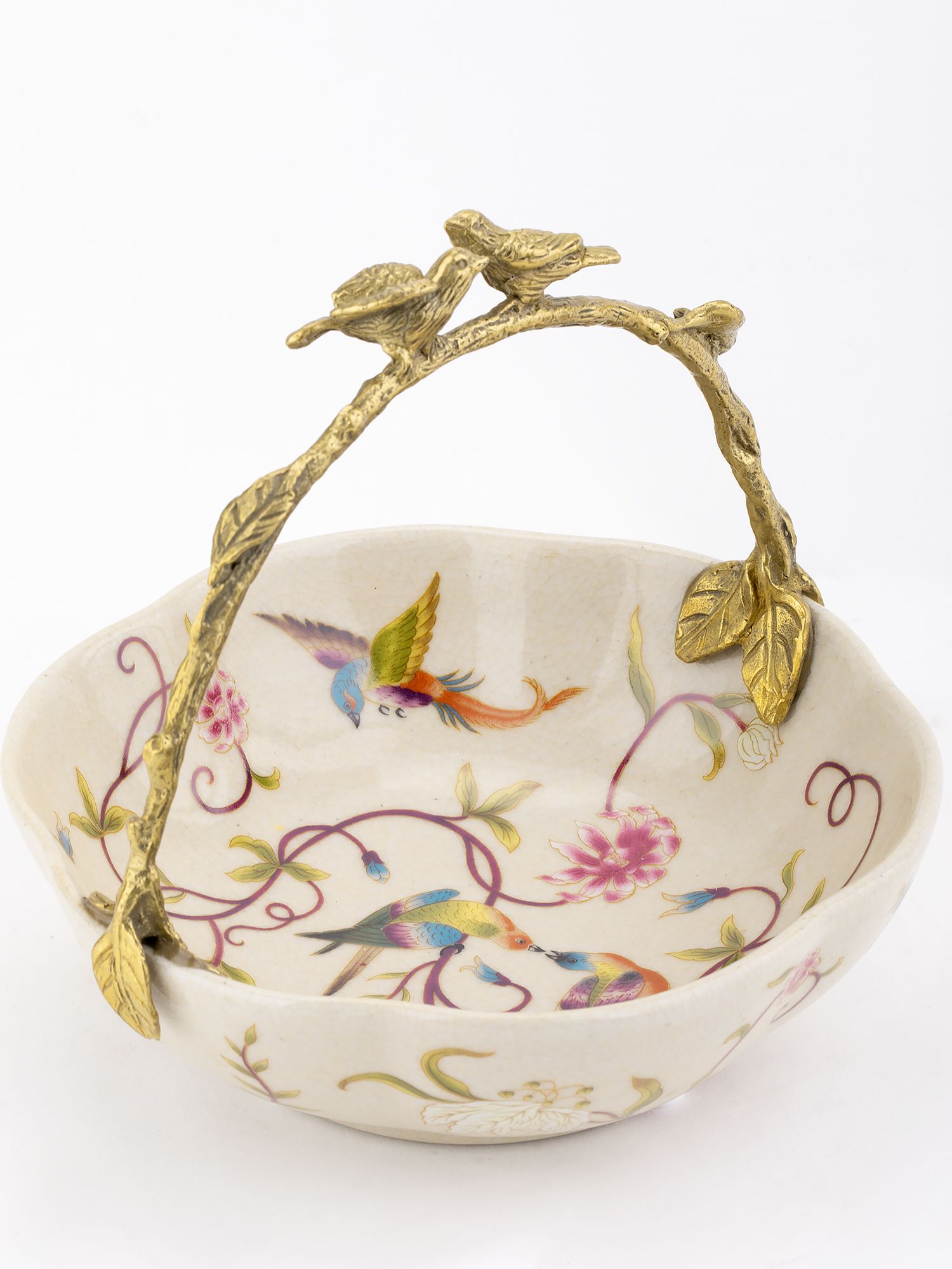 Корзинка с птичками Glasar 31G2403/HD009C/HFD2075