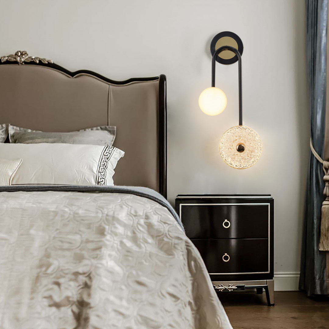 Бра светодиодные 279169/2B BK/GD Arte Milano