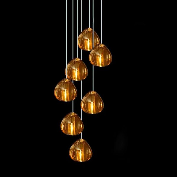 Подвесной светильник METEORA B COMBO D35 Amber by ImperiumLoft