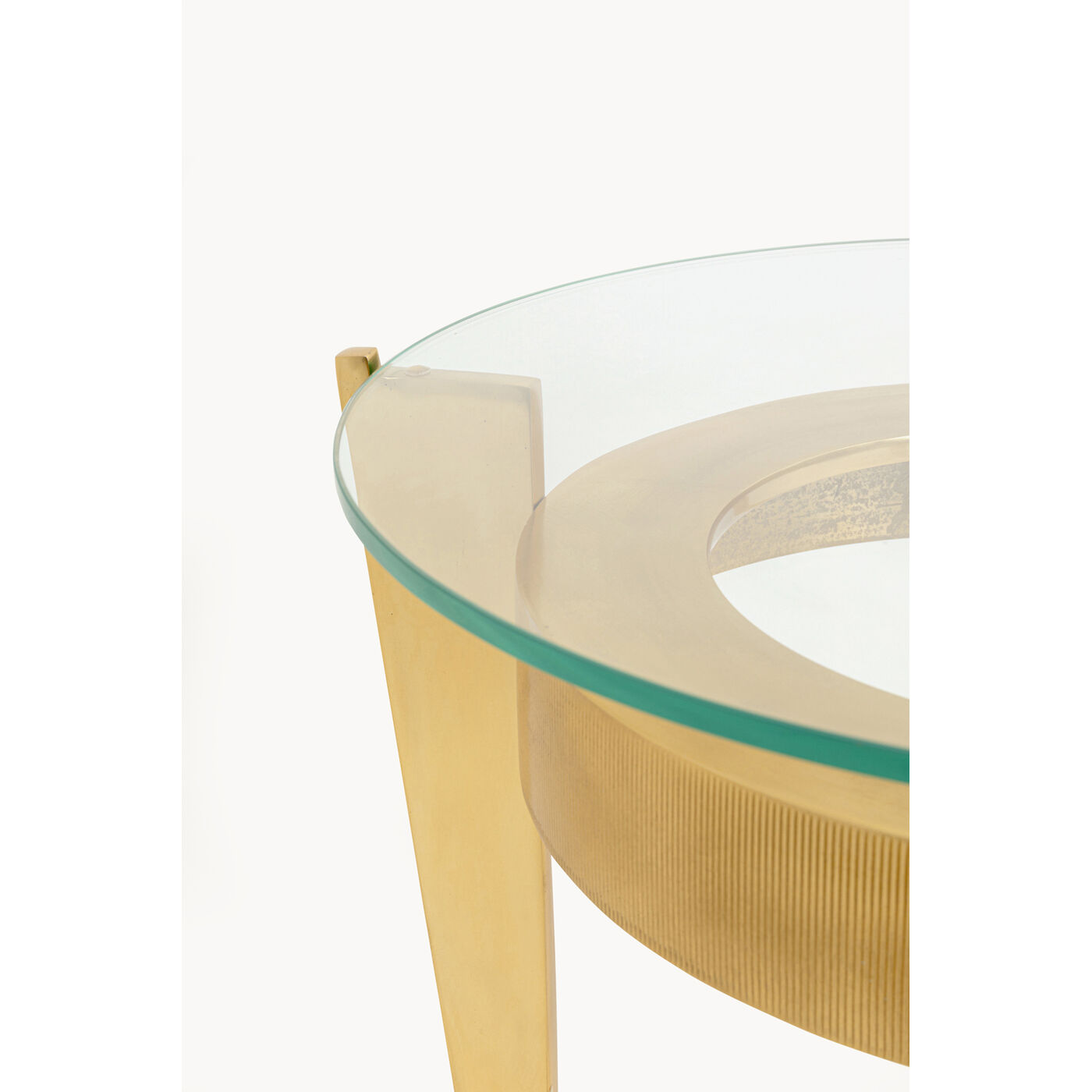 Стол приставной Nino Gold Ø45cm KARE 71289