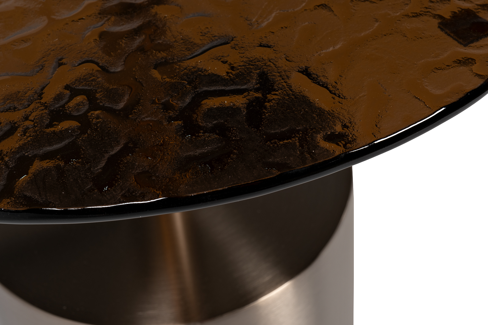 Столик журнальный с рельефным тонированным стеклом Garda Decor 57EL-10853