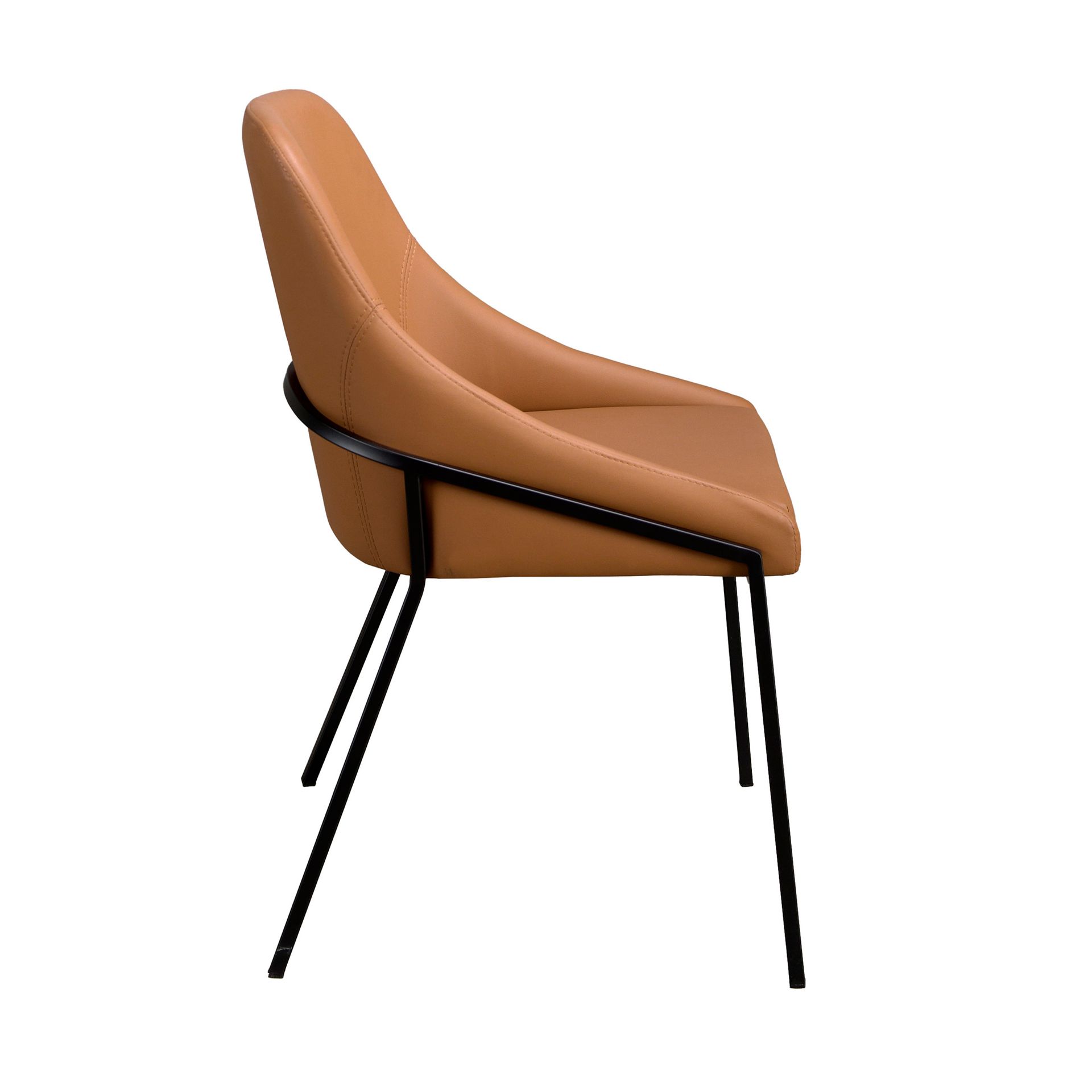 Стул 4161 из оранжевой экокожи Angel Cerda