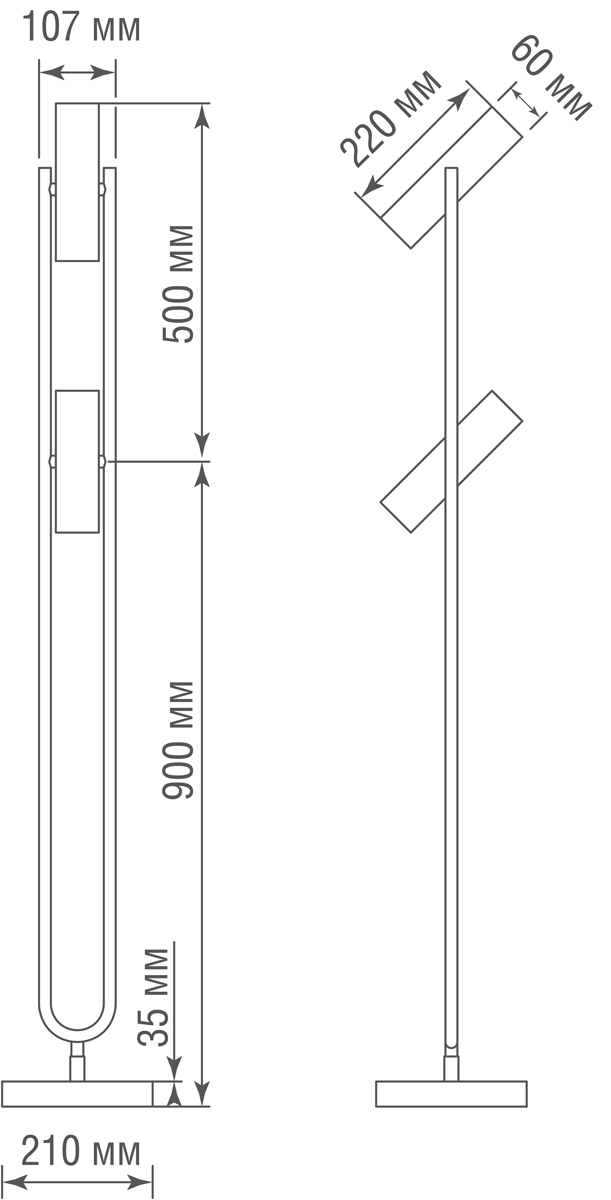 Торшер Donolux T111022/2black