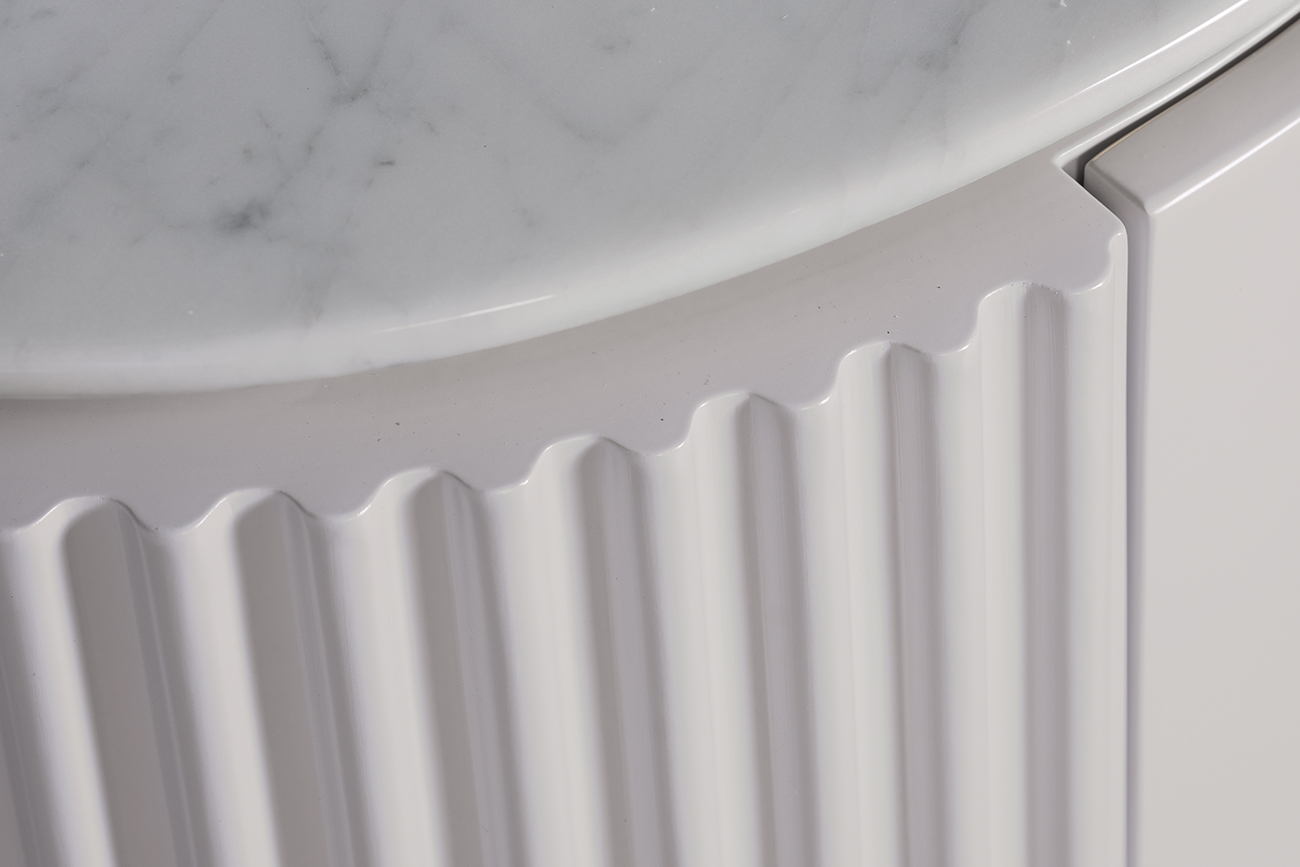 Тумбочка с мраморной столешницей Garda Decor 77IP-GD010-TUMB