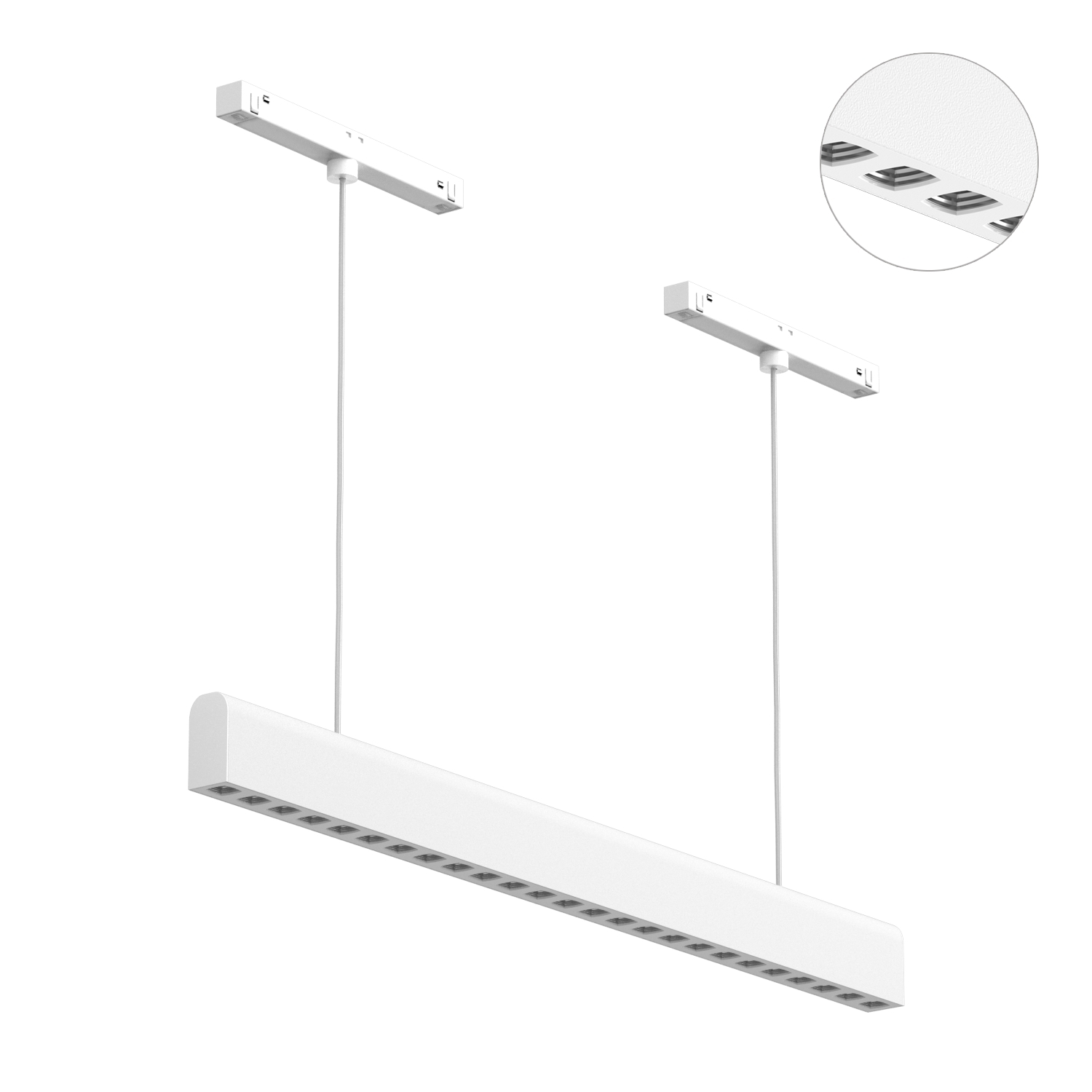 Светодиодный светильник для магнитной системы Ledron Sagi Style T 585 White-Silver 4000K