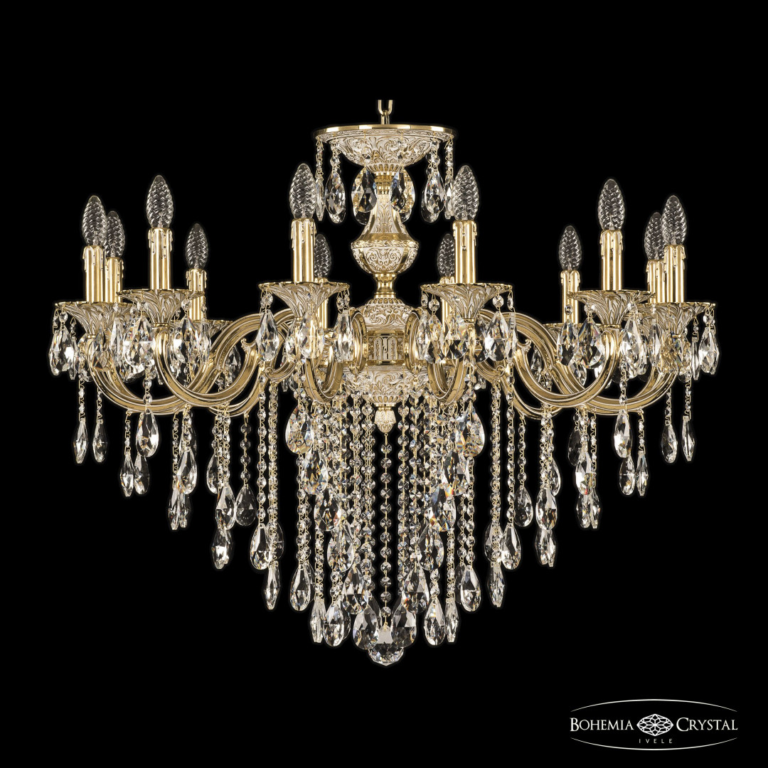 Люстра бронзовая с хрусталём 72201/12/300 B GW