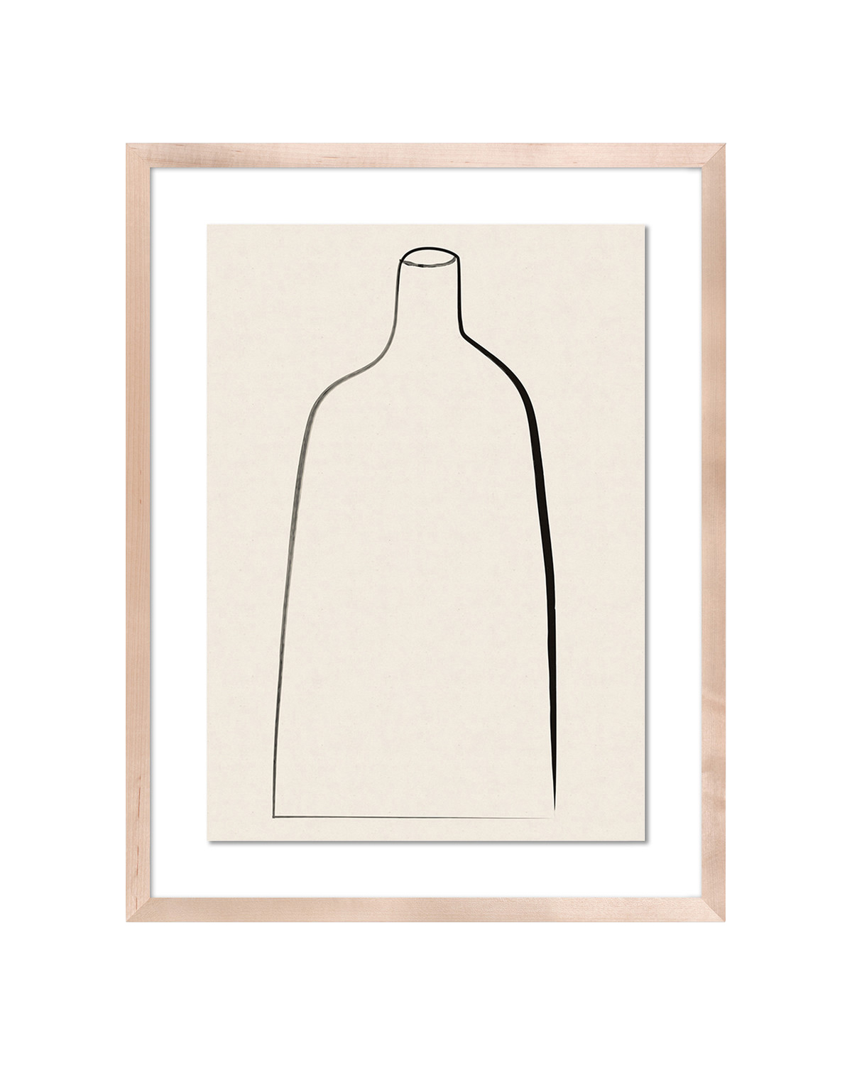 Постер Minimal Vase с дубовой рамой Louvre Home DPP390924VHS