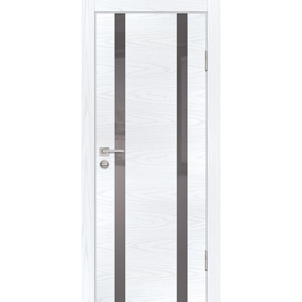 Межкомнатная дверь Graf P-9 серый лакобель Дуб скай белый (2000 х 900)