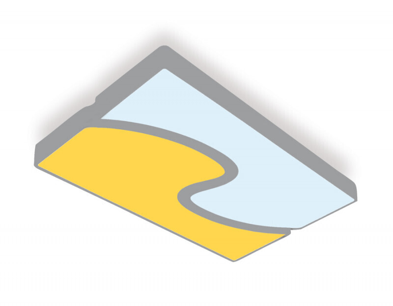 Накладной светильник Ambrella FP2402 WH/BK 180W D680*415