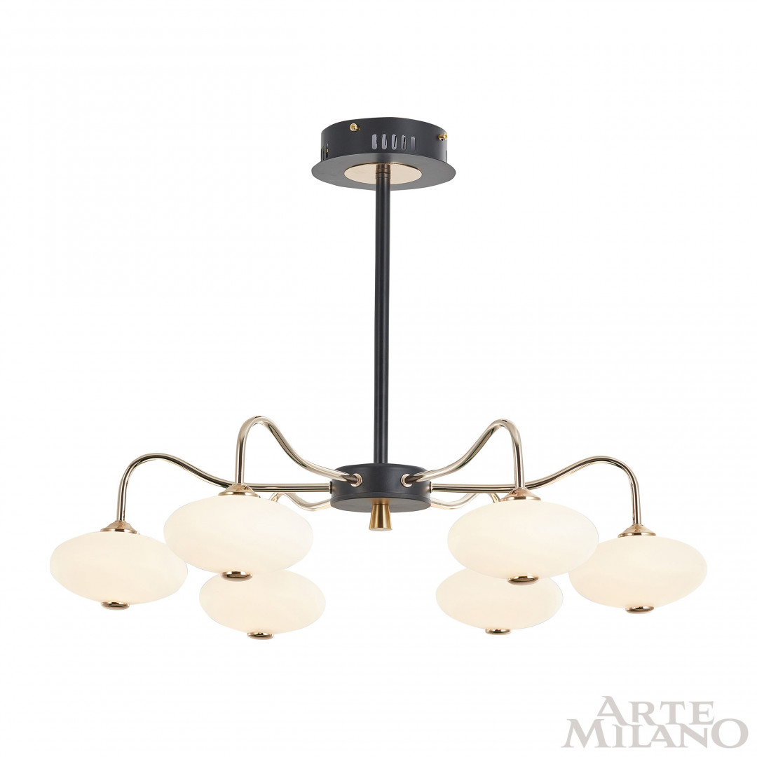 Люстра светодиодная 273908/6 BK/GD Arte Milano
