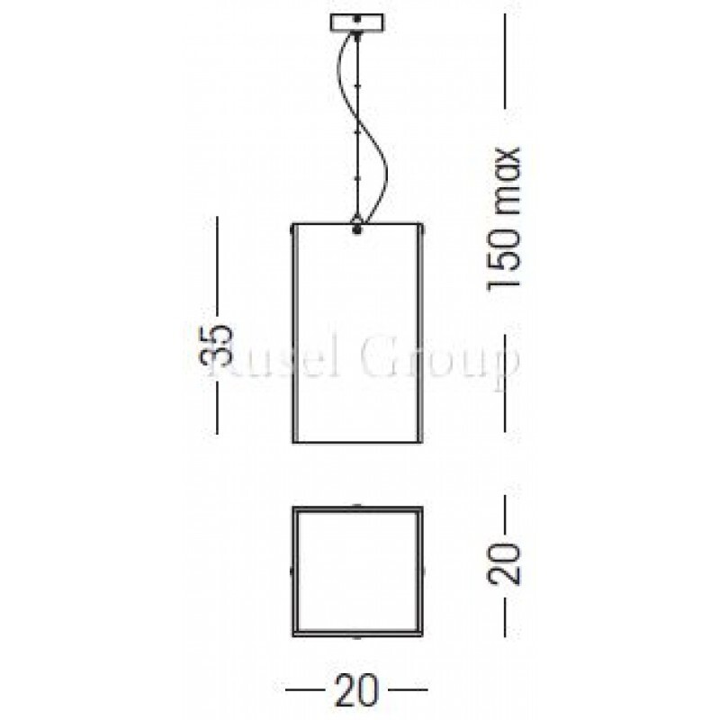 Подвесной светильник Linea Light GLUED 6668