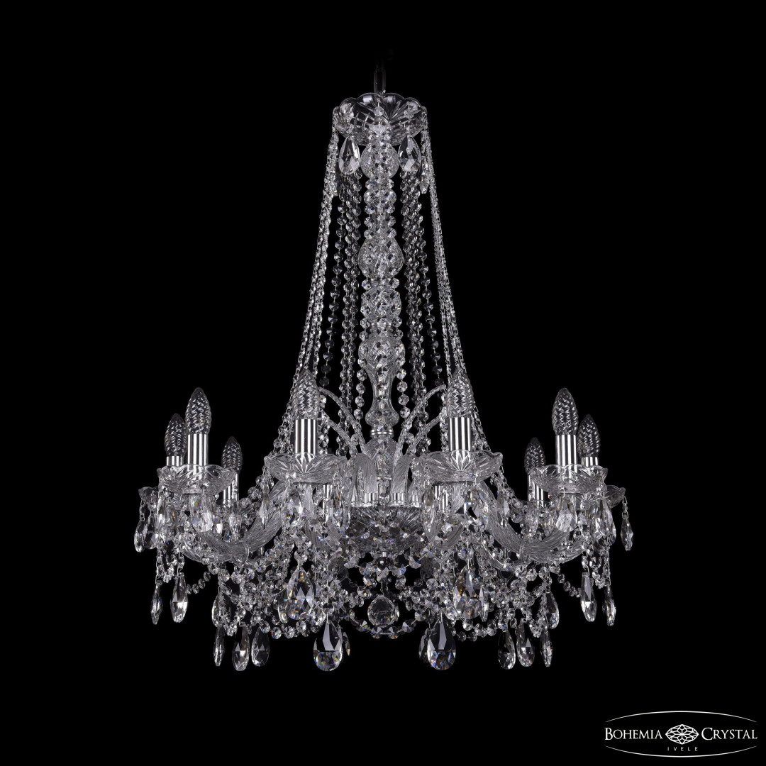 Люстра хрустальная 1411/10/240/h-83 Ni