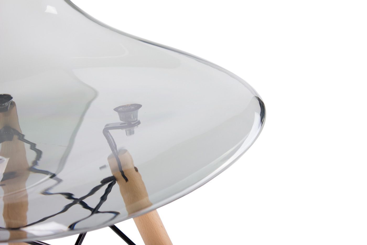 Стул Eames прозрачный серый Bradex Home FR 0045