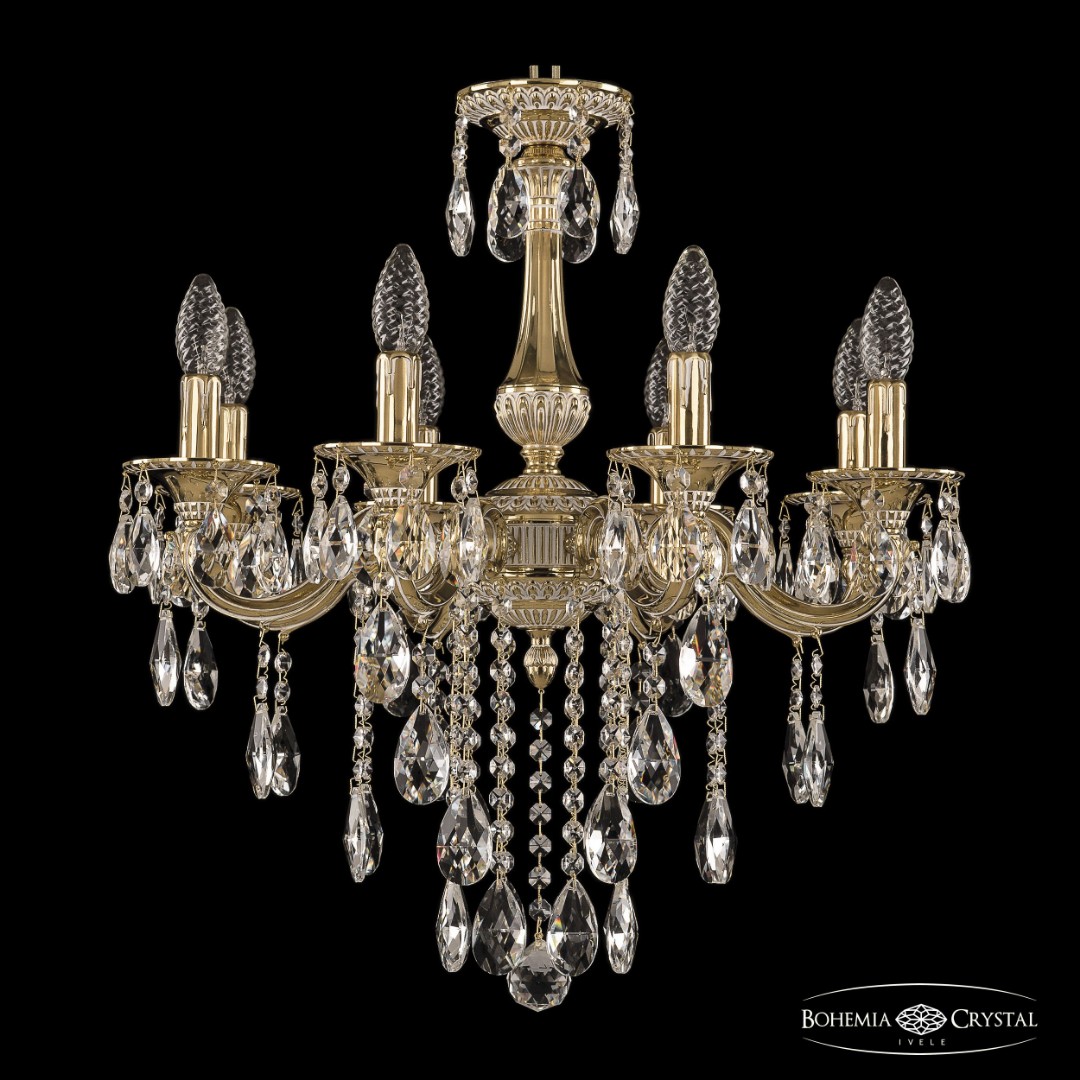 Люстра бронзовая с хрусталём 73101/8/175 B GW