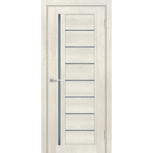 Межкомнатная дверь Graf ТЕХНО-801 графит сатинат Бьянко (1900 х 600)