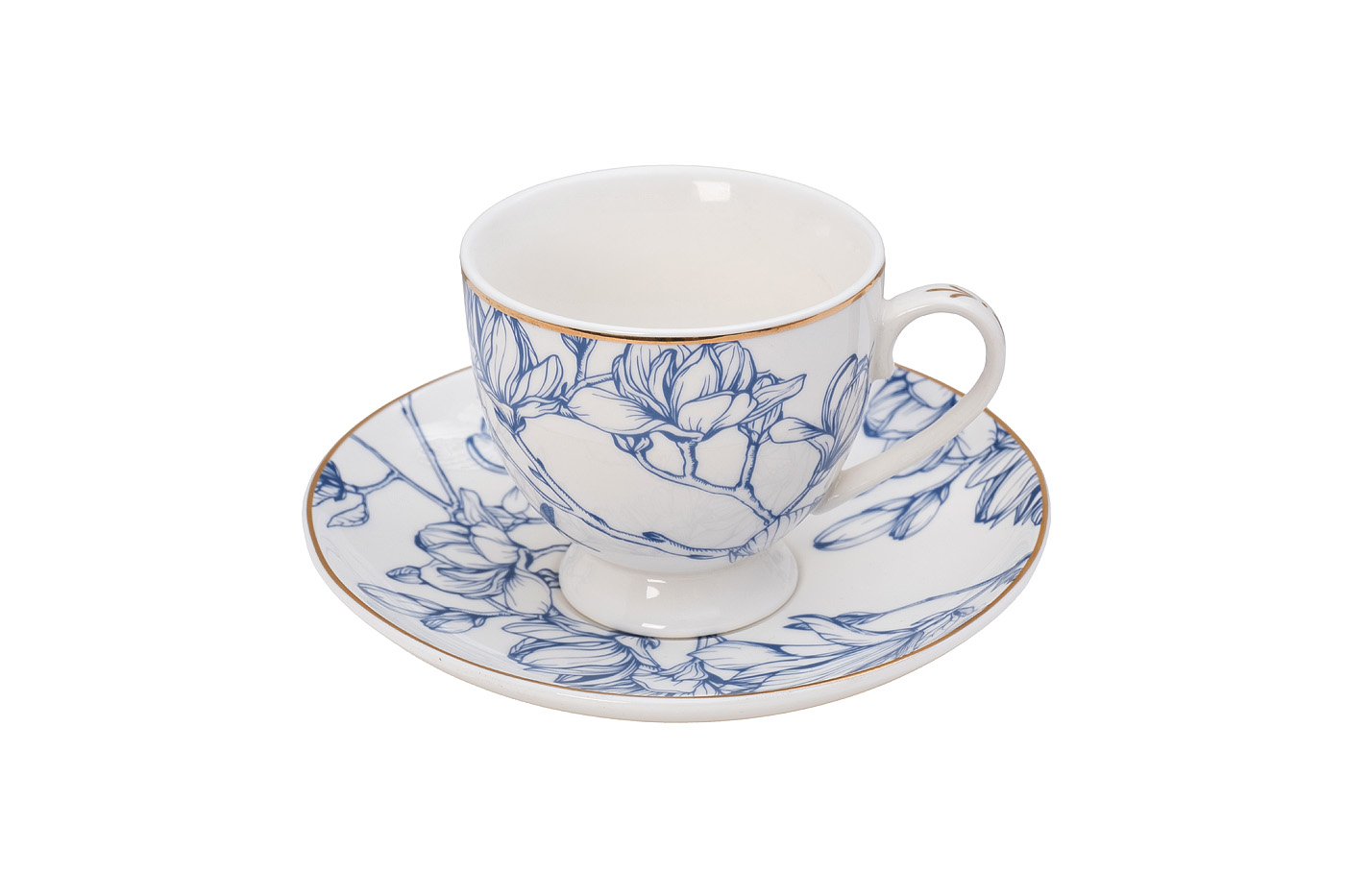 Чайная пара Magnolia Art 230 мл Garda Decor 26FC-14850