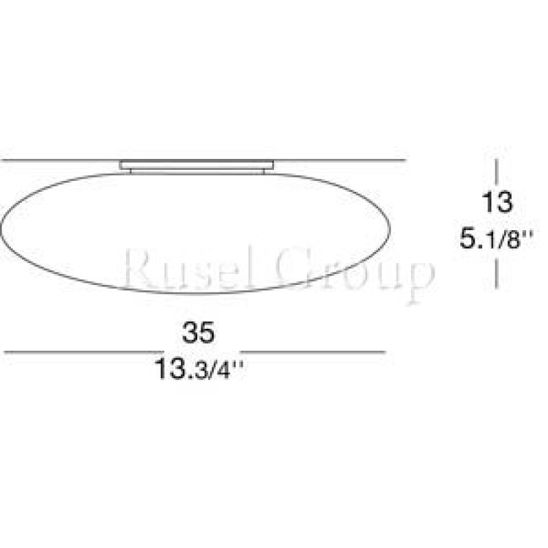 Настенно-потолочный светильник Leucos FELIX P-PL35   (MURANO DUE)