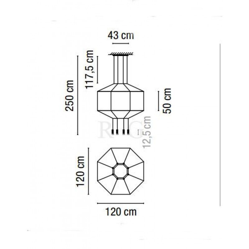 Подвесной светильник Vibia Wireflow 0300