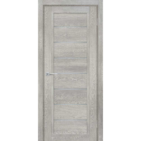 Межкомнатная дверь Graf ТЕХНО-808 белый сатинат Чиаро гриджио (2000 х 700)