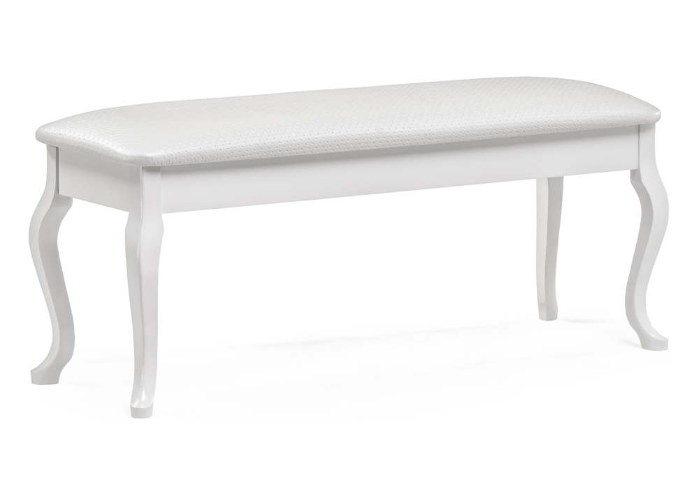 Банкетка Woodville Хиль белая / кожзам белый пунто 515157