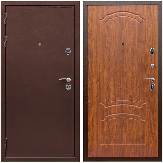 Дверь входная Graf Лондон Антик медь / МДФ 6 мм ФЛ-140 Мореная береза