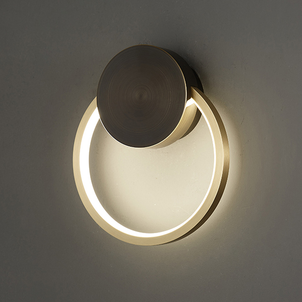 Настенный светильник WOLKE SMALL D20 Brass by ImperiumLoft