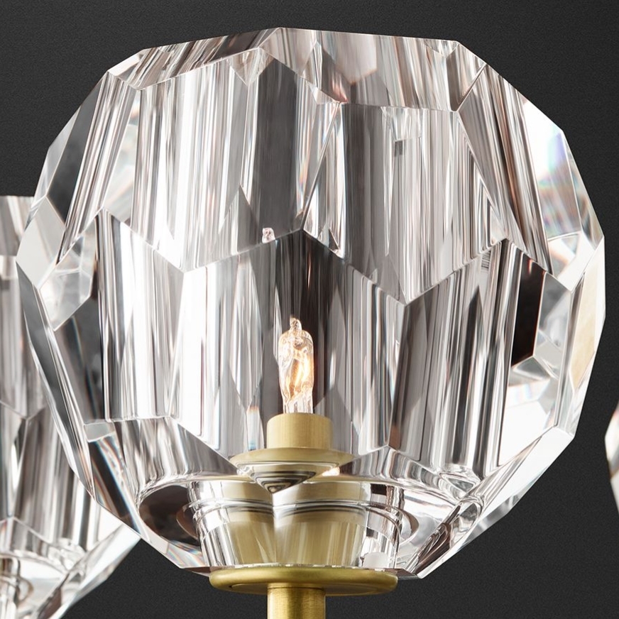 Люстра Restoration Hardware Boule De Cristal Lacquered Burnished Brass
