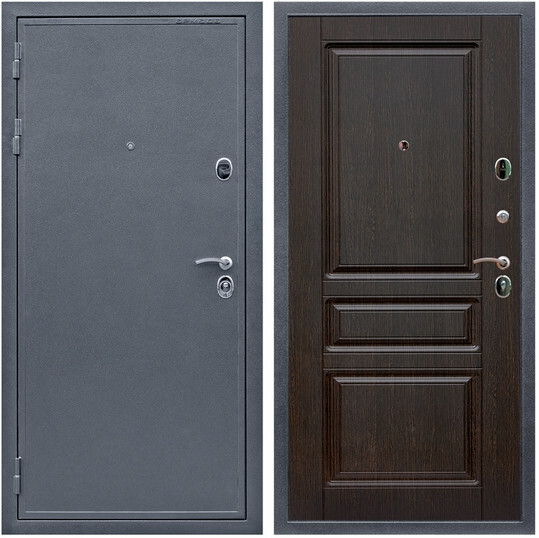 Дверь входная Graf Престиж 2080 Антик серебро / МДФ 16 мм ФЛ-243 Венге