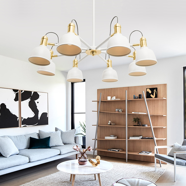 Люстра на штанге VINLAND CH D82 Blue by ImperiumLoft