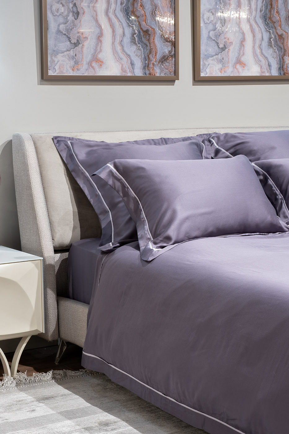 Комплект из 2х наволочек "Сопрано" 70х70см сиреневый Garda Decor 107TD-D28DG-NAV SOPR SIR