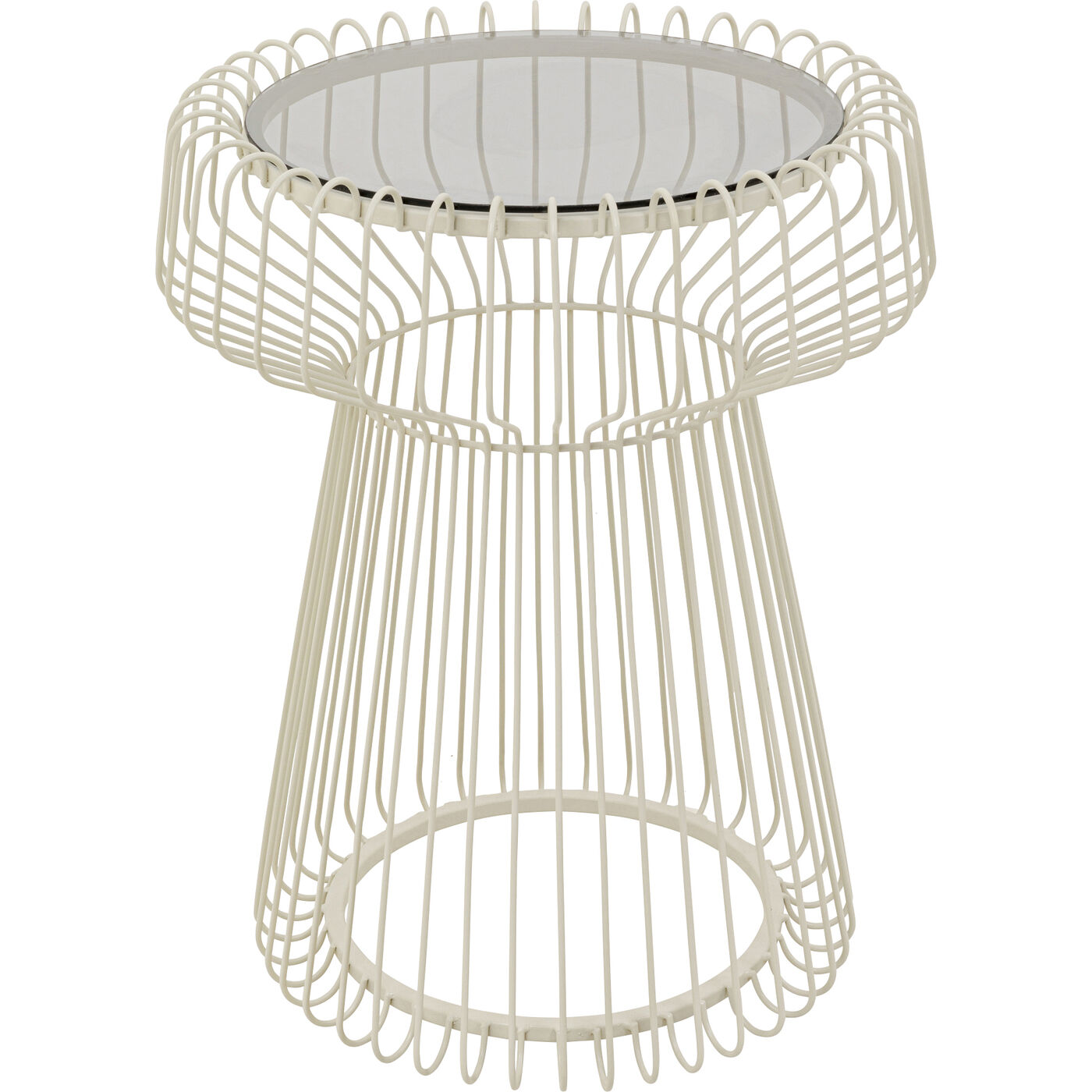 Приставной стол Lisboa White Ø38cm KARE 70153